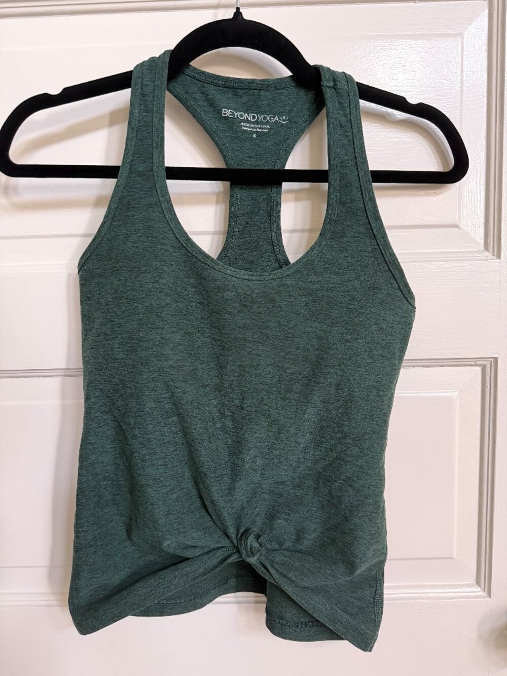Beyond Yoga Spacedye Step Up Racerback Tank - Forest Green-Pine - Size S